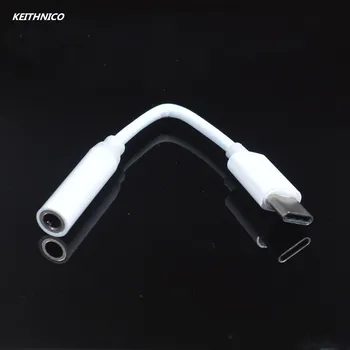 KEITHNICO 2шт Адаптер Аудиоразъема для наушников Type C-3,5 мм для Motorola Moto Z, Le 2 / Le Pro 3 и других устройств Type C.