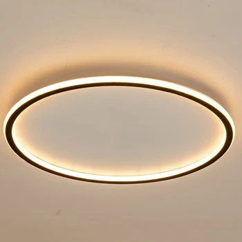 QLTEG Ультратонкий Современный светодиодный потолочный светильник Круглые потолочные декоративные светильники для спальни, гостиной, потолочный светильник высотой 5 см