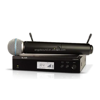 BLX24R BLX4R BETA58 PG58 UHF беспроводная караоке микрофонная система Ручной металлический микрофон для живого вокала Voice Karaoke