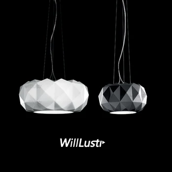 Willlustr Murano due Muranodue реплика leucos deluxe подвесной светильник белое черное стекло с бриллиантами гостиничный подвесной светильник