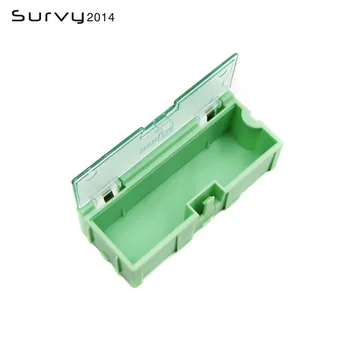 5шт Зеленый мини SMD чип Резистор Конденсатор Компонентная коробка