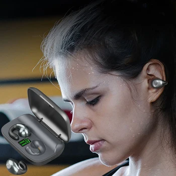 Наушники с Костной Проводимостью, совместимые с Bluetooth, 5.3 Зажим для ушей, Серьга для ушей, Беспроводные Наушники, Спортивные Гарнитуры для Poco F4 5xiaom