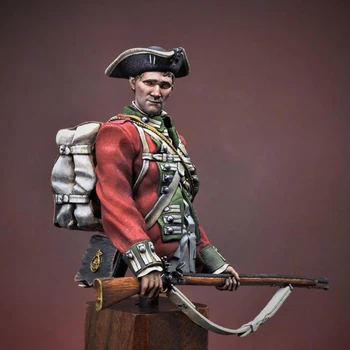 В разобранном виде 1/10 ДРЕВНИЙ Бюст британской пехотной войны, фигурка из смолы, миниатюрные модельные наборы, Неокрашенный