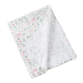 Хлопчатобумажные пеленальные одеяла для новорожденных унисекс, большое одеяло 26x33 дюйма