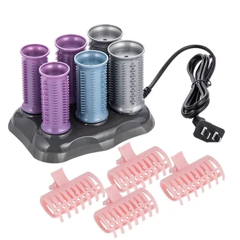 12 комплектов портативных электрических щипцов для завивки волос с зажимами и винтажные бигуди