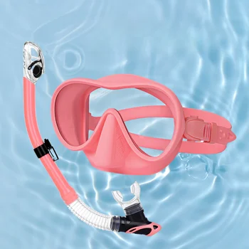 Профессиональная маска для подводного плавания с трубкой и очки для подводного плавания, набор легких дыхательных трубок, маска для подводного плавания