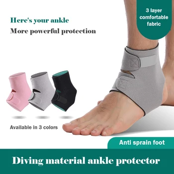 Защита голеностопа для баскетбола, материал для дайвинга, защита лодыжек, компрессионные носки, защитная одежда