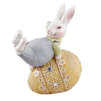 Яйцо Пасхального кролика, Милые поделки из смолы, Подарки для украшения гостиной, Детская комната, Девочки, Милые поделки из смолы, Кролик, подарок