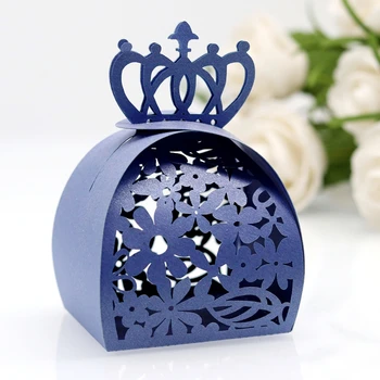 Коробка конфет в форме цветка, подарочные бумажные пакеты для свадьбы и крещения