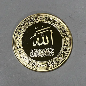 5 шт., Саудовско-арабское издание I Coins, значок Rock Dome Jerusalem, 1 унция 24 каратной сувенирной монеты диаметром 40 мм, покрытой настоящим золотом.