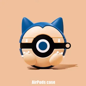 Чехол Pokemon для Apple AirPods 1 2 3 Airpod Pro 3D Брелок Для Ключей Беспроводные Наушники Bluetooth Гарнитура Чехол Силиконовый Чехол