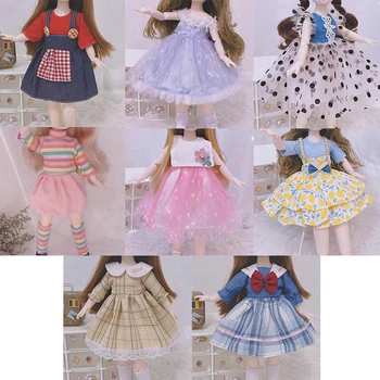 1/6 30 см Одежда для кукол Baby Doll униформа в стиле колледжа платье кукла Игрушки для девочек
