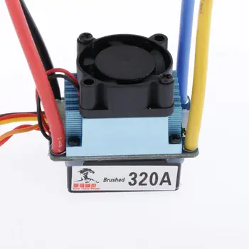 Водонепроницаемый 320A Бесщеточный Электрический Регулятор Скорости ESC с 5V/3A BEC для 1/10 RC Car XT60 T Plug RC Car Crawler Upgrade Parts