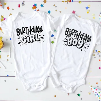 Наряд для мальчиков и девочек на день рождения близнецов, наряды для близнецов на день рождения, комбинезон для близнецов на первый день рождения, день рождения мальчика и девочки-близнецов 