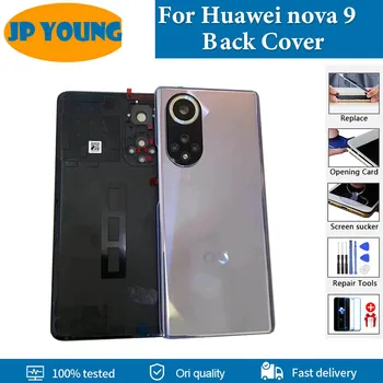Оригинальный задний корпус для Huawei Nova 9, крышка батарейного отсека RTE-AL00, Hebe-BD00, задняя крышка для телефона на задней двери + Замена клея с логотипом