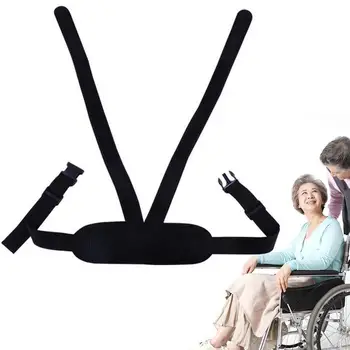 Ремень безопасности инвалидного кресла Эластичный плечевой фиксатор заднего сиденья Дышащий Регулируемый ремень для инвалидного кресла Предотвращает скольжение пожилых людей