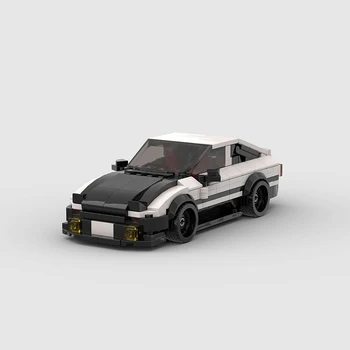 380шт AE86 Initial Cars D Moc Speed Champions Racer City Sports Vehicle Строительные блоки, Креативные Развивающие игрушки для мальчиков
