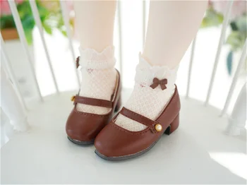 Обувь bjd MSD Подходит для куклы 1/4 размера маленькие кожаные туфли с жемчужной пряжкой кожаные туфли с одной пряжкой трехцветные аксессуары для куклы bjd