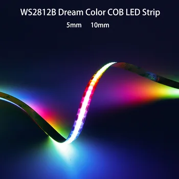 WS2812B COB RGBIC Пиксели Светодиодная Лента С Индивидуальным адресом 60/100/160 светодиодов/м Свет WS2812 Smart Pixels Dream Color Light DC5V