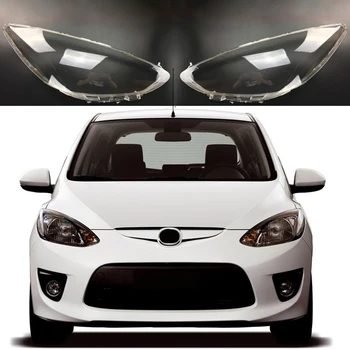 Корпус правой фары автомобиля Абажур Прозрачная крышка Стеклянная крышка объектива фары для Mazda 2 2007-2012