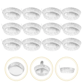 100 шт Тарелок для взвешивания из алюминиевой фольги, лотков для хранения, мерных тарелок, тарелок для образцов