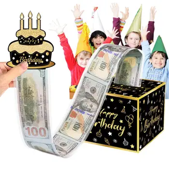 Подарочная коробка для денег на день рождения, подарочная коробка для денег, держатель для денег своими руками