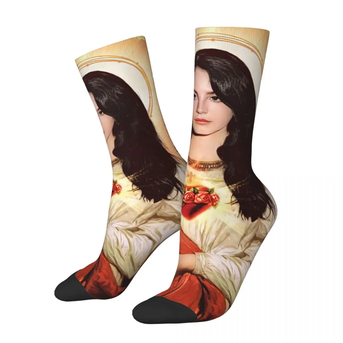 Зимние Теплые повседневные Женские Мужские носки Saint Lana Del Rey, Дышащие носки для экипажа - 0