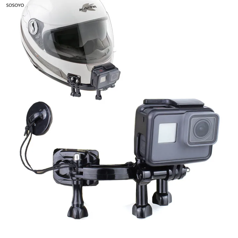 Регулируемый Подбородочный Кронштейн Мотоциклетного Шлема С Фиксированным Креплением, Набор Адаптеров Для Экшн-Камеры GoPro Hero 7 6 5 4, Аксессуары - 0