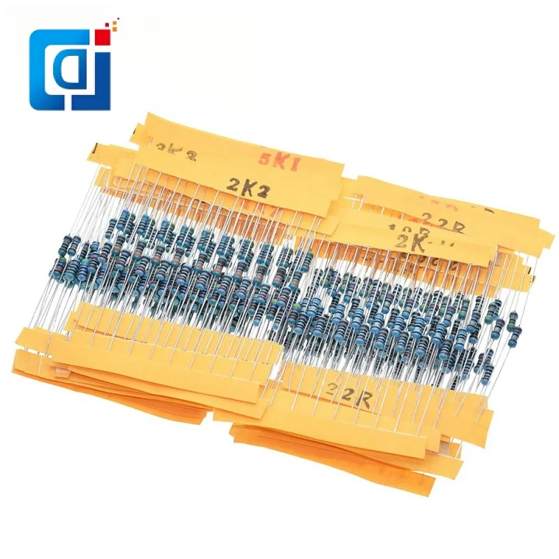JCD 300 шт./ЛОТ Комплект металлопленочных резисторов мощностью 1/4 Вт, 1% Комплект резисторов Ассорти, Набор Сопротивлений 10-1 м Ом, по 30 значений в каждом 10 шт. - 0