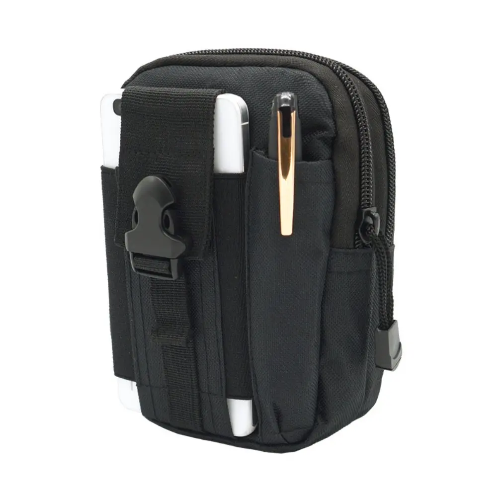 Универсальная уличная тактическая военная сумка на поясном ремне, кошелек на молнии, Многофункциональная сумка для телефона, сумка для мужчин - 0