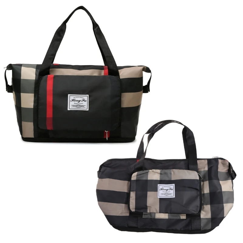 E74B Складная спортивная сумка Унисекс с сухим и влажным разделением, сумка для фитнеса через плечо с отделением для обуви, сумка для йоги, большая вместимость - 0