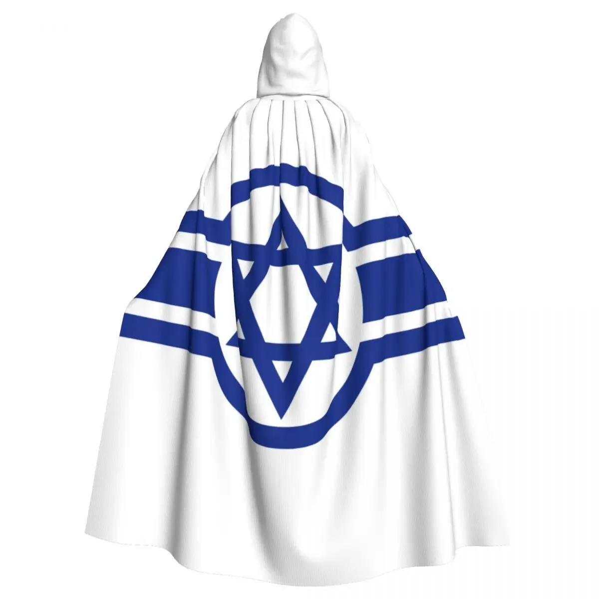 Восточный Пояс Израиля Флаг Израиля Унисекс Вечеринка Ведьм с Реверсивным капюшоном для взрослых Вампиров Плащ-Накидка - 0