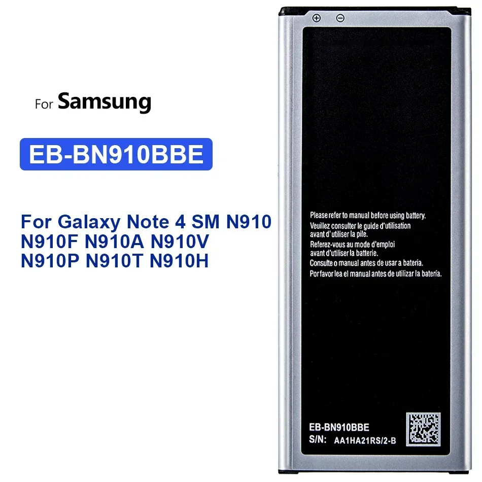 Сменный Аккумулятор EB-BN910BBE для Samsung Galaxy NOTE 4 SM SM-N910 SM N910A N910U N910F N910H N910V N910C 3220 мАч - 0