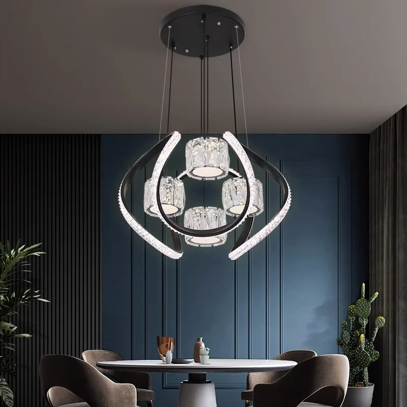 Современный декор, люстра, подвесной светильник в столовой, освещение в помещении, потолочный светильник, подвесной светильник, светильники для гостиной - 0