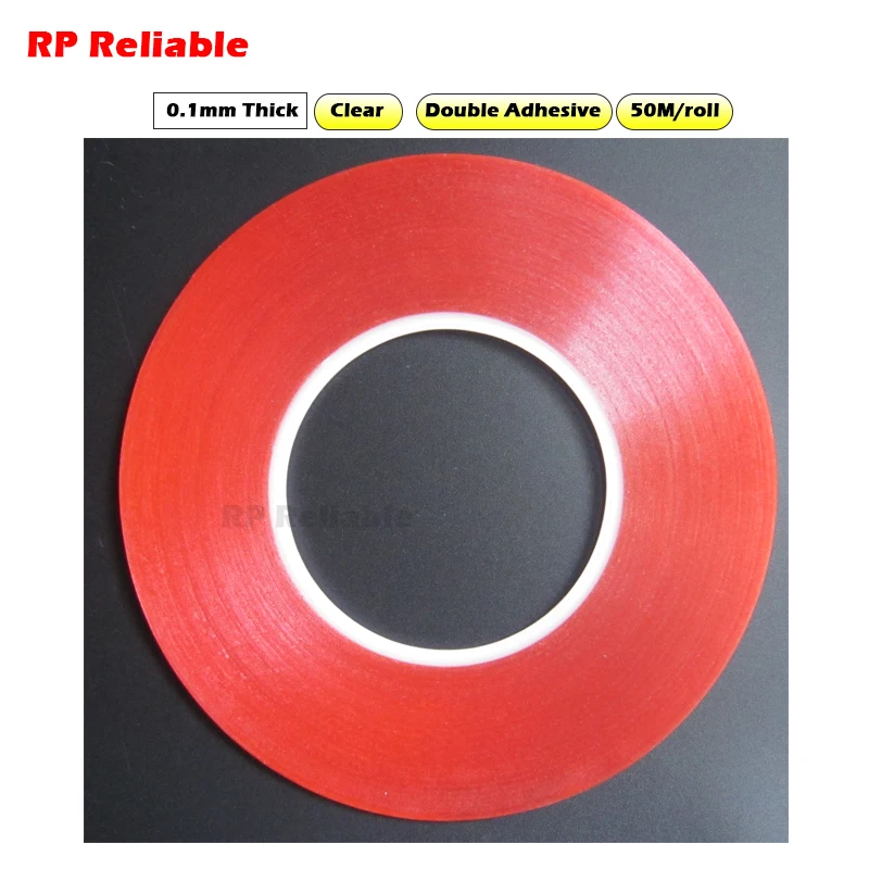 RP Reliable - толщина 0,1 мм, 50 м /рулон, клейкая ПЭТ-лента с двойным покрытием, прочная - 0