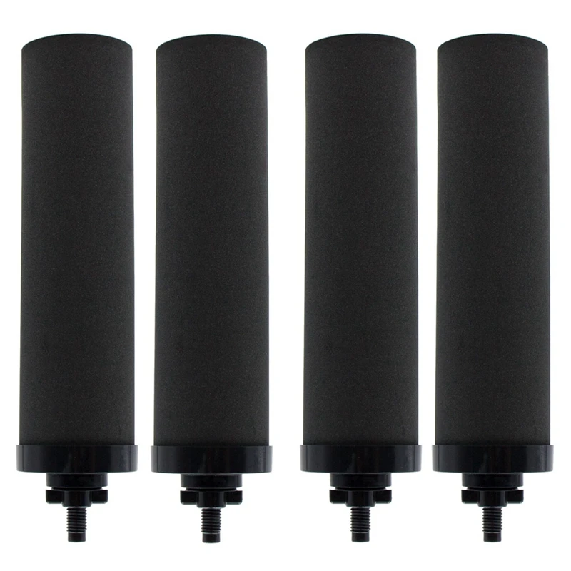 Запасные части для водяного фильтра из 4 частей черного цвета для фильтров BERKEY BB9-2 для самотековой системы фильтрации воды - 0