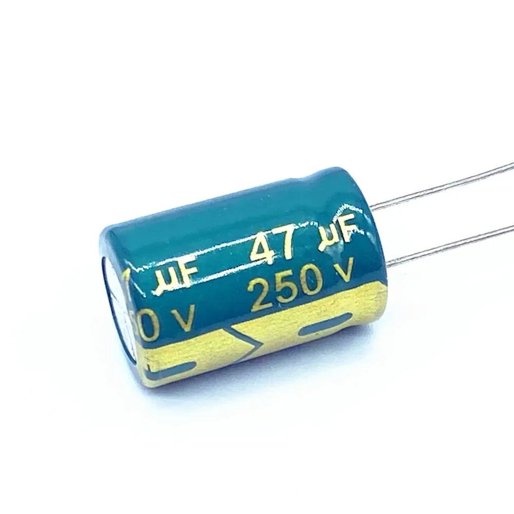 10 шт./лот 250 В 47 МКФ алюминиевый электролитический конденсатор размер 13*20 47 МКФ 20% - 0