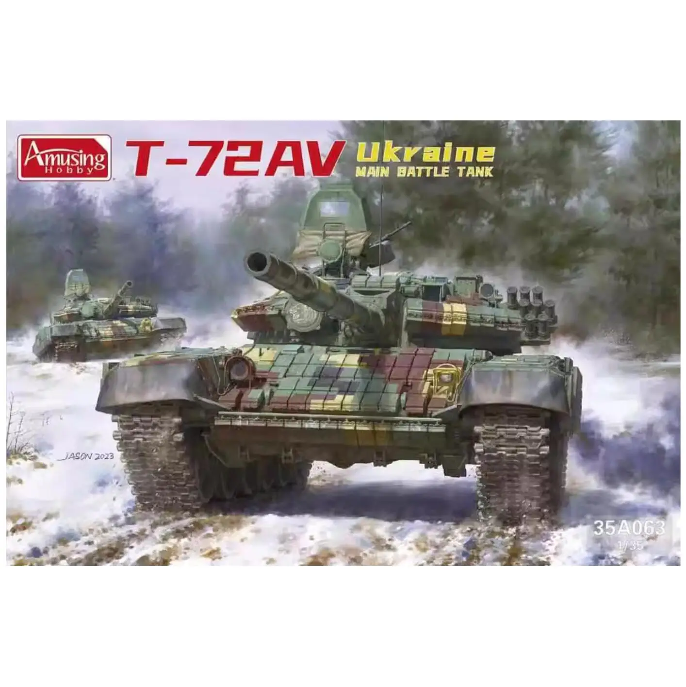 Забавное хобби 35A063 1/35 Украина Комплект модели основного боевого танка T-72AV - 0