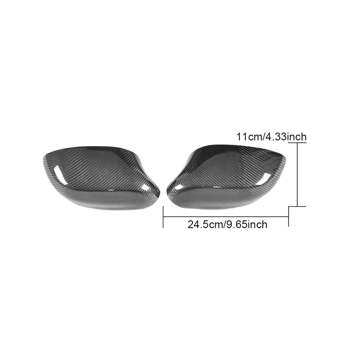 Автомобильные чехлы для боковых зеркал заднего вида из углеродного волокна, защитные чехлы для левых зеркал заднего вида для Bmw Z4 E85 2002-2008 - 0