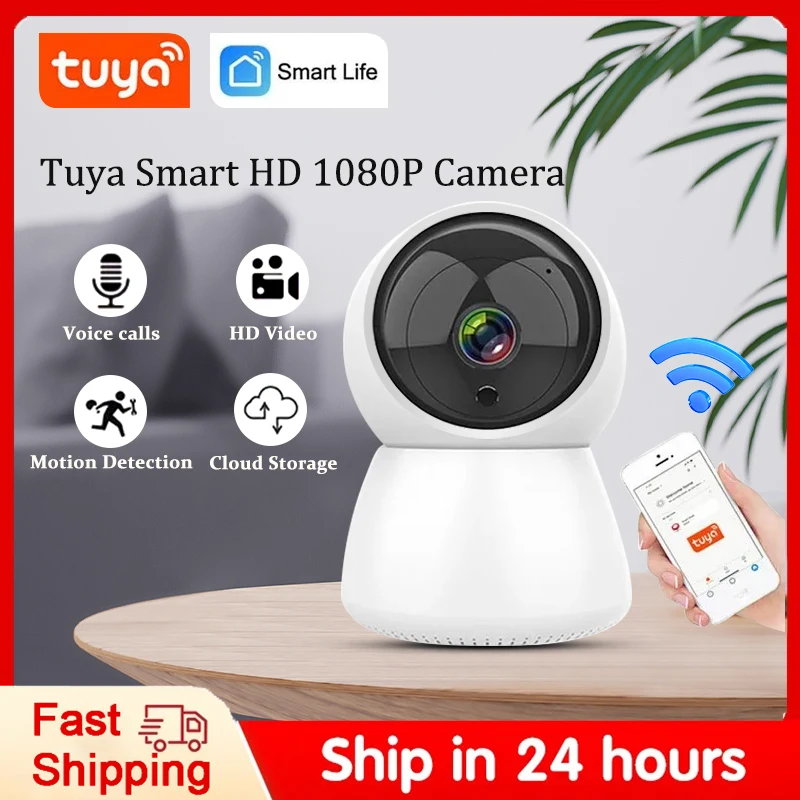 Tuya WiFi Беспроводной Домашний Монитор Smart HD 1080P WIFI Камера Наблюдения Слежения Умный Дом Безопасности Внутренняя Автоматическая IP-Камера - 0