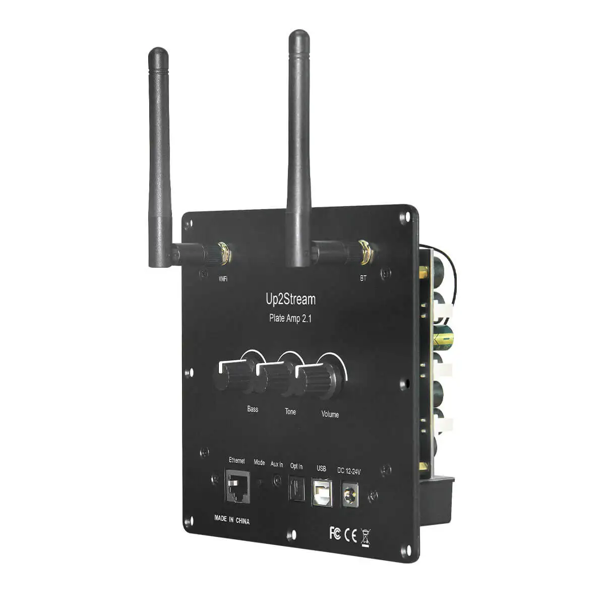 Плата Усилителя Up2Stream Plate Amp 2.1 WiFi и Bluetooth 5.0 Многокомнатного Аудио 50*2 Вт + 100 Вт С Эквалайзером Tadil Airplay - 0