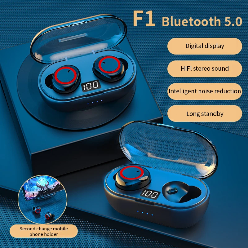 Оригинальные Наушники TWS Y50 Air Pro Беспроводная Bluetooth-гарнитура с микрофоном Сенсорного управления Fone Bluetooth Наушники Беспроводные Наушники - 0