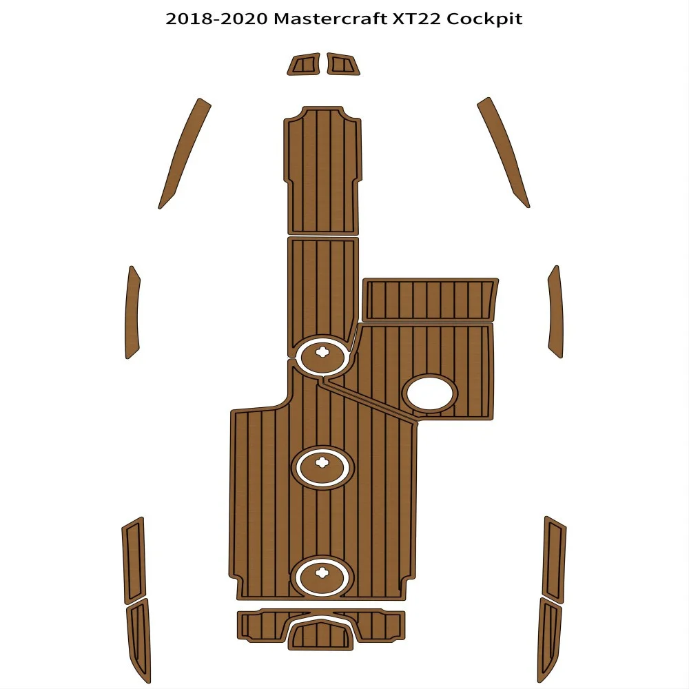 Качество 2018-2020 Mastercraft XT22 Коврик для кокпита лодка EVA пенопласт из искусственного тика Палубный коврик - 0