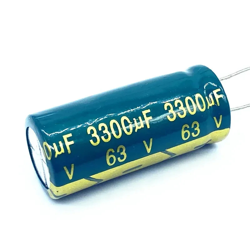 5 шт./лот высокочастотный низкоомный 63V 3300 МКФ алюминиевый электролитический конденсатор размером 18*40 3300 МКФ 63V 20% - 0