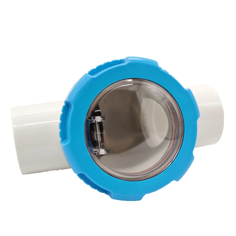 Обратный клапан для бассейна, комплект клапанов с обратной заслонкой для прозрачной камеры, 2 дюйма для плавательных бассейнов - 0
