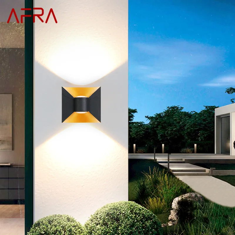 Роскошный Настенный светильник AFRA Modern Light IP65 Водонепроницаемый Подходит Для помещений и двора - 0