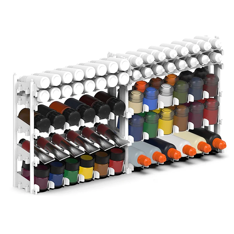 Модельная стойка для нанесения краски Ящик для хранения Комбинируемая комбинация без стойки для 35 мм краски - 0