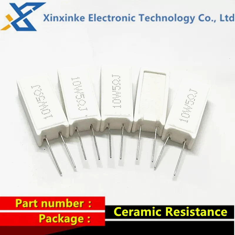 5ШТ 10 Вт Керамический Резистор 5% Вертикальное Сопротивление Цемента 10W150R 0,1R 0,2R 0,22R 0,33R 0,5 Ом 1K 2K 3K 20K 1R 2R 10R 100R 300R - 1