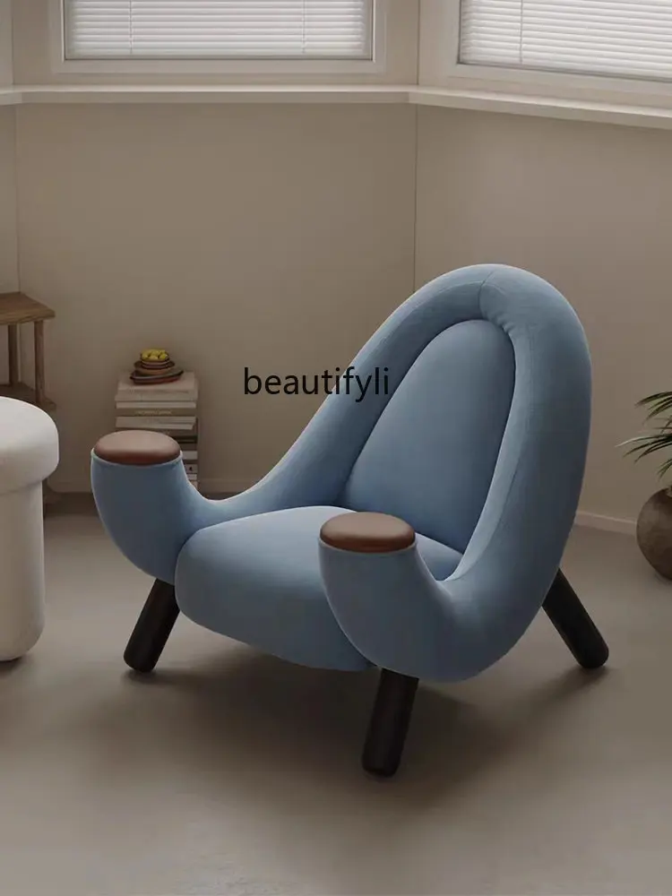 Итальянское Минималистское Кресло Для Отдыха Дизайнер Креативной Странной Формы Балкон Маленькая Квартира Кресло мебель для спальни - 1