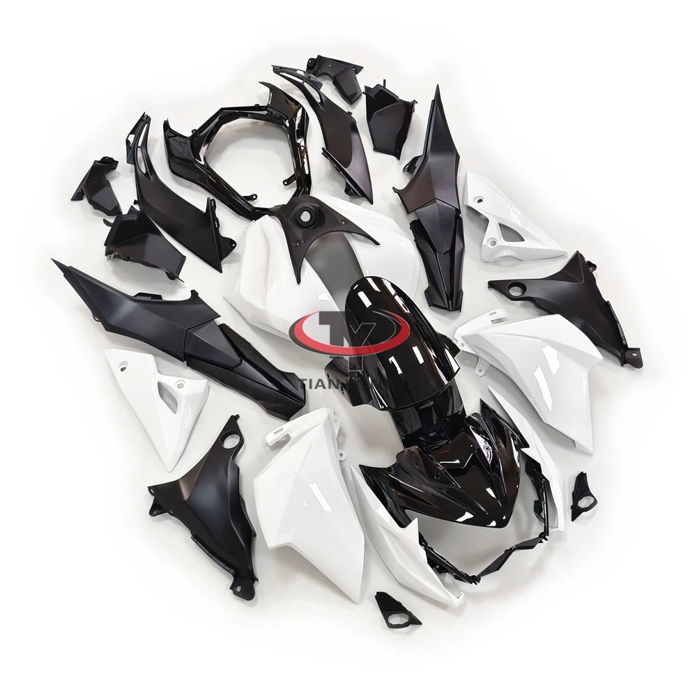 Кузов, Капот, Черно-белые однотонные цвета, Мотоцикл Для Kawasaki Z800 2013-2014-2015-2016, Полный Комплект обтекателя, Впрыск - 1